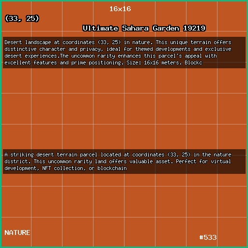 Ultimate Sahara Garden 19219